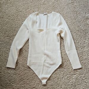 Abercrombie & Fitch Off-White Bodysuit